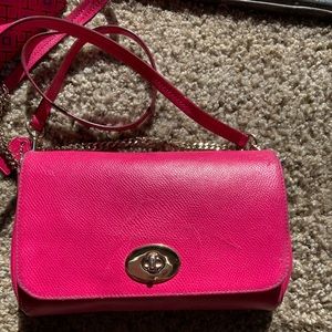 Coach crossbody handbag pink